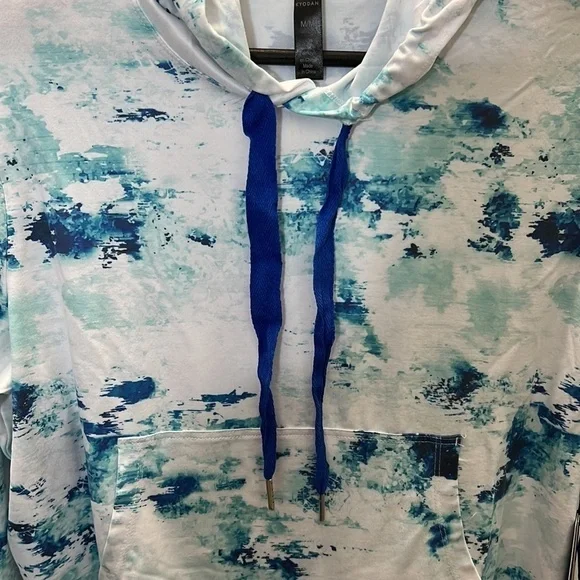Kyodan Tie Dye Printed Moss Jersey Hoodie - Picture 6 of 6